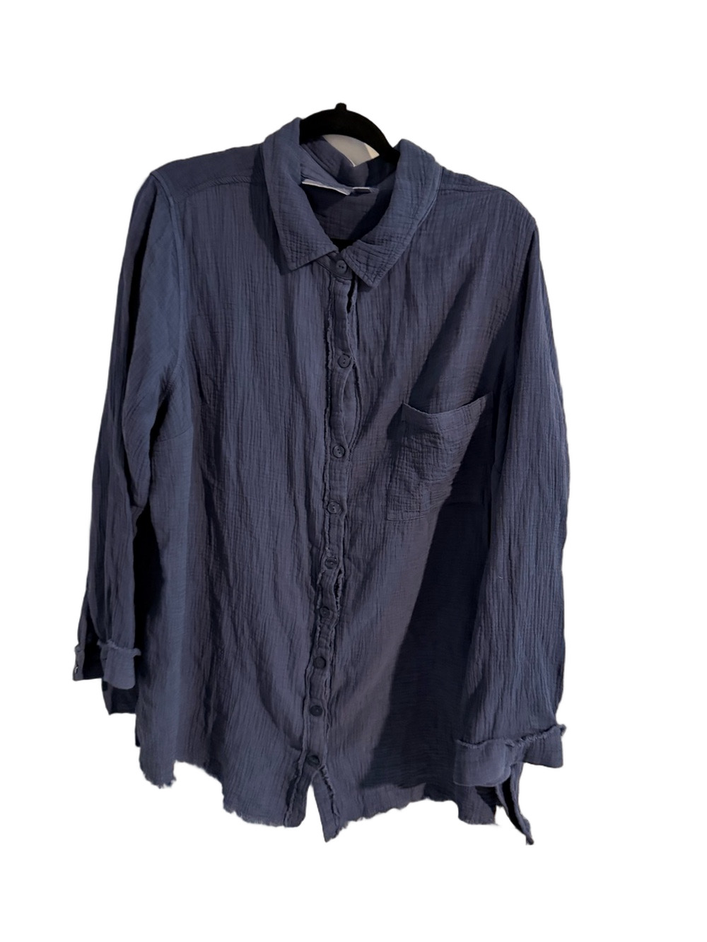 Belle by Kim Gravel Cotton Gauze Big Shirt – Size 1X